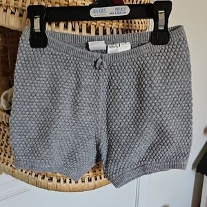 H&M Textured Dusty Blue Shorts Bloomers